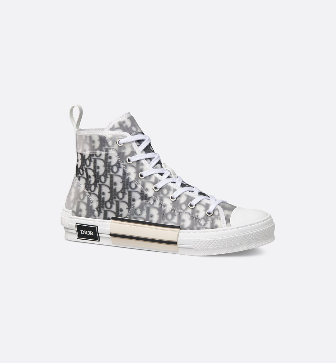 B23 High-Top Sneaker
White and Black Dior Oblique Canvas