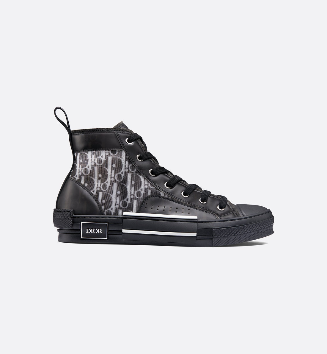 B23 High-Top Sneaker
White and Black Dior Oblique Canvas