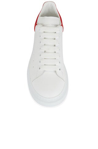 Men's Oversized Sneaker in White/lust Red