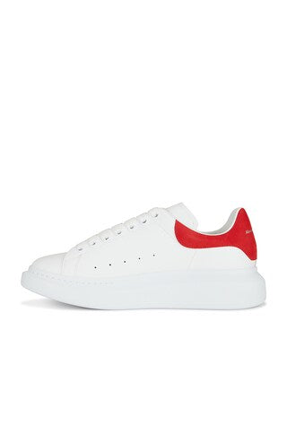 Men's Oversized Sneaker in White/lust Red