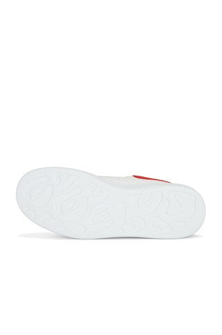 Men's Oversized Sneaker in White/lust Red